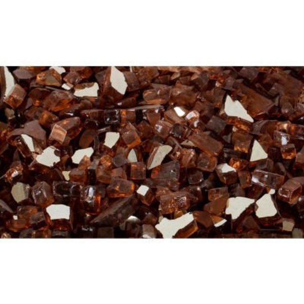 Dyna-Glo Pleasant Hearth Tempered Glass Rocks - Reflective Amber 20 Lbs OFR701PA-20